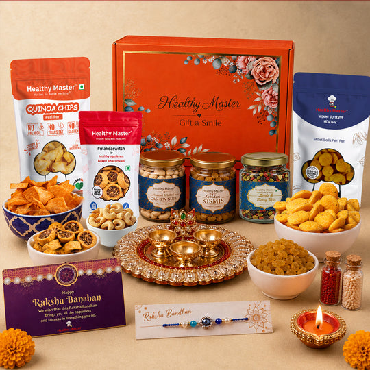 Everlasting Rakhi Box – Premium Rakhi Gift Hamper | 11 Thoughtfully Curated Delights, Made to Celebrate a Bond That Lasts Forever 🎁❤️