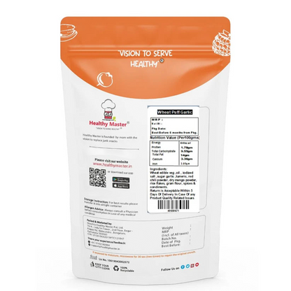 Wheat Puffs - Garlic Flavour