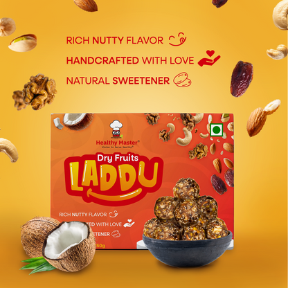 Dry Fruits Laddu - Nutritious Mix of Dryfruits & Coconut