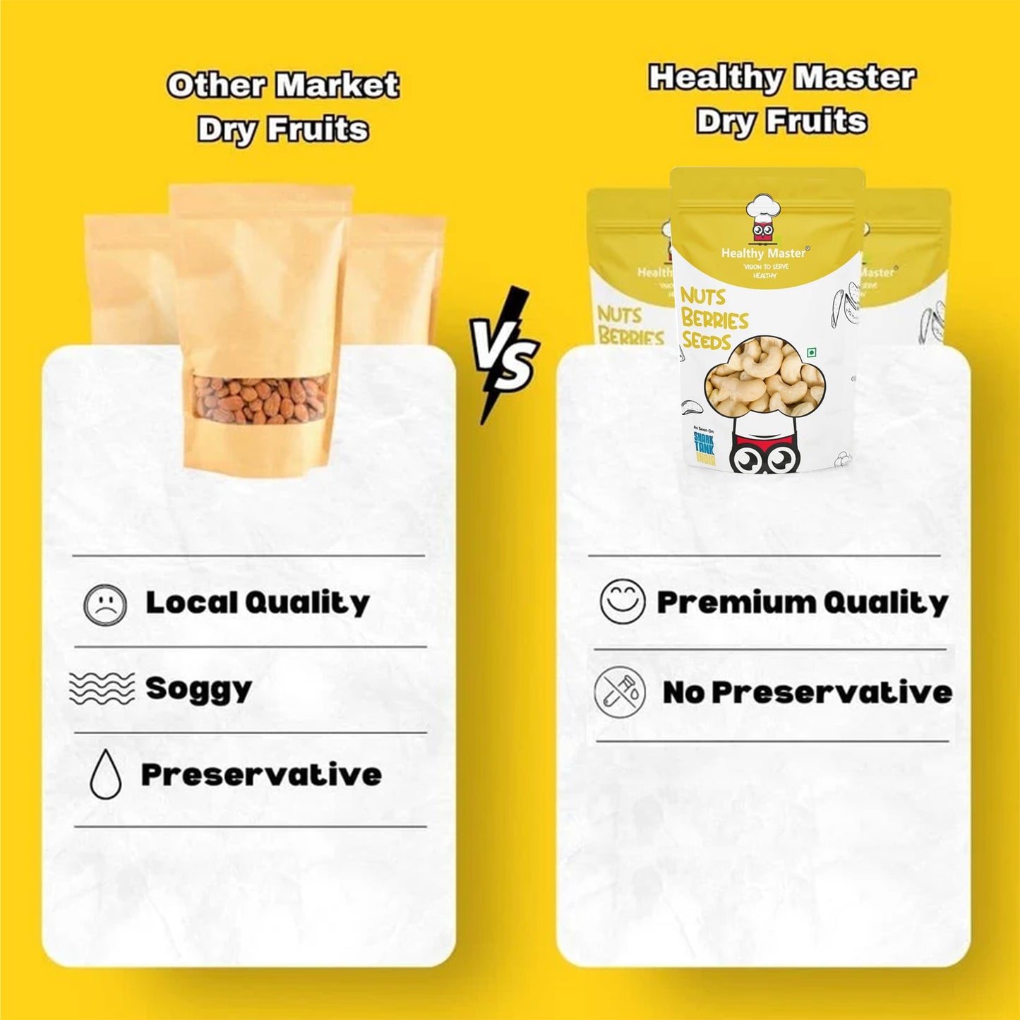 Cashew Nuts (Kaju) - Medium