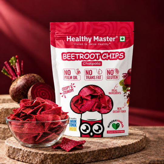 Beetroot Chips - Light and Crispy (Chatpata Spice)
