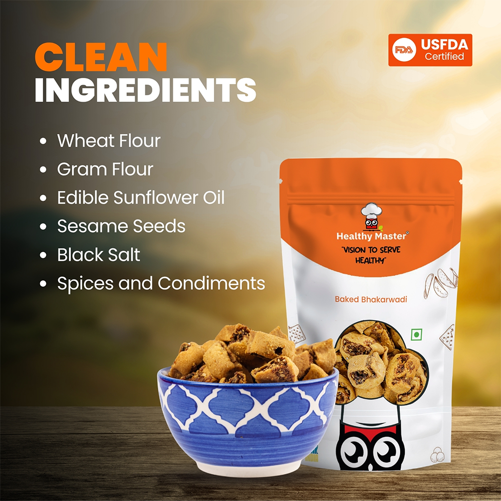 Light and Crispy Bhakarwadi | Contains Gram Flour - Source of Protein
