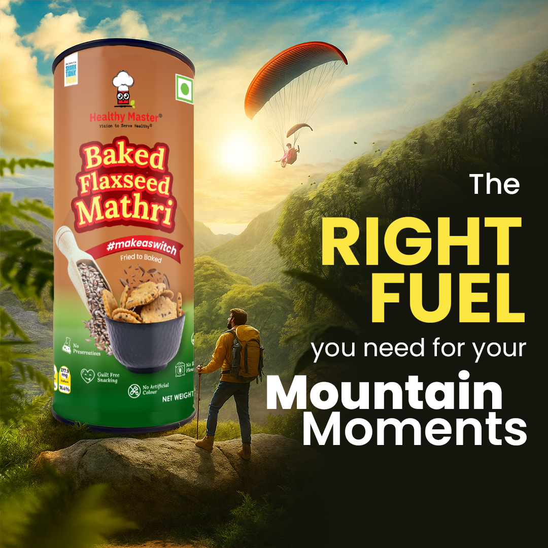 Wheat Mathri - Baked with Flax Seeds