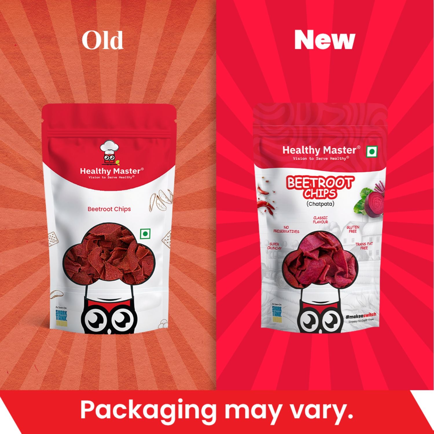 Beetroot Chips - Light and Crispy (Chatpata Spice)