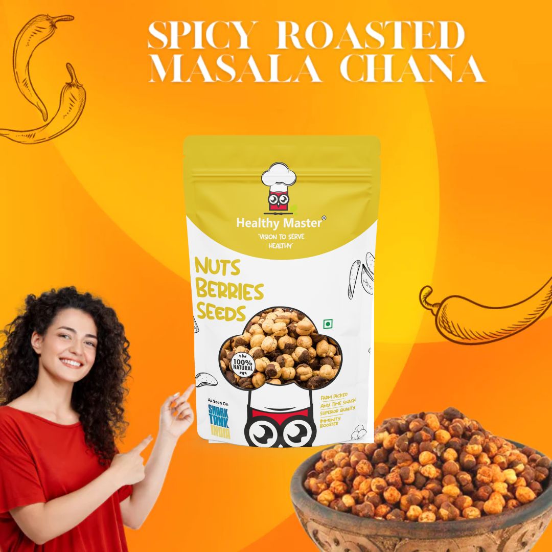 Spicy Roasted Masala Chana - Healthy Master