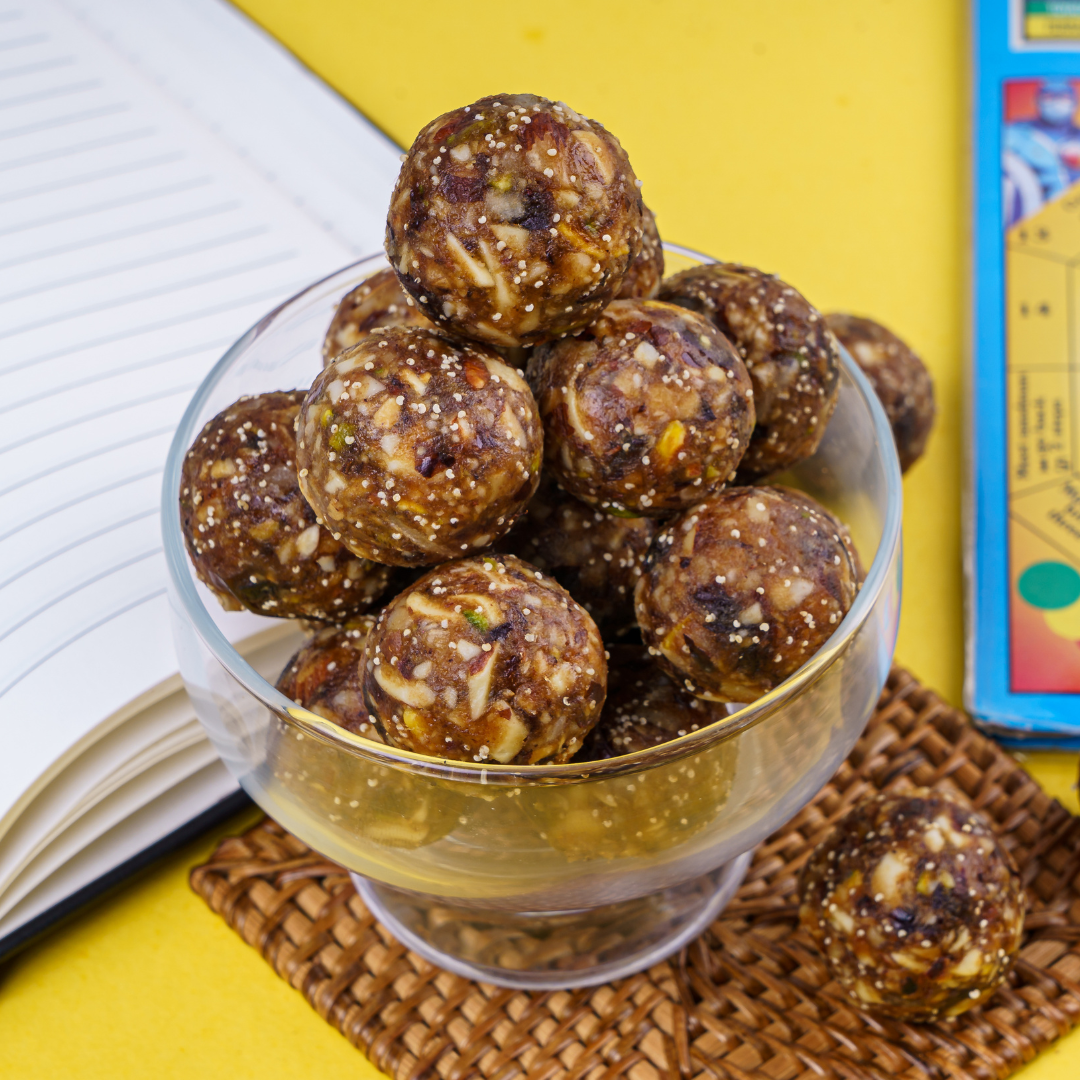 Dry Fruits Laddu - Nutritious Mix of Dryfruits & Coconut