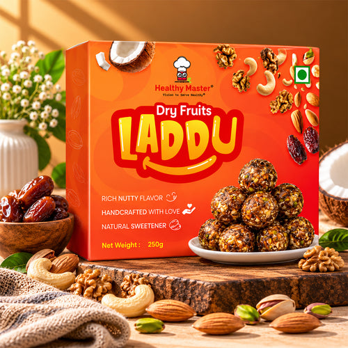Dry Fruits Laddu - Nutritious Mix of Dryfruits & Coconut