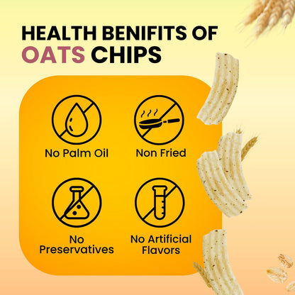 Oats Chips - Light and Crispy (Cream and Onion)