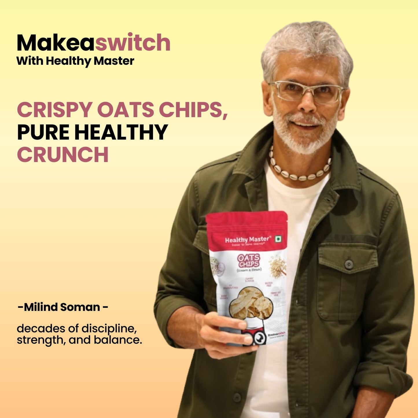 Oats Chips - Light and Crispy (Cream and Onion)