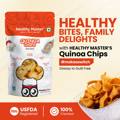 Quinoa Chips - Light and Crispy (Peri-Peri)