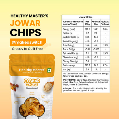 Jowar Chips - Light and Crispy (Classic Masala)