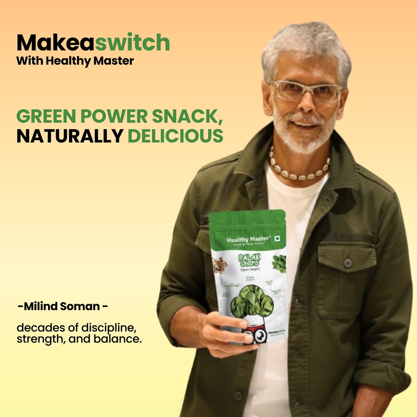 Palak & Blackgram (Urad) Chips - Light and Crispy (Spice Magic)