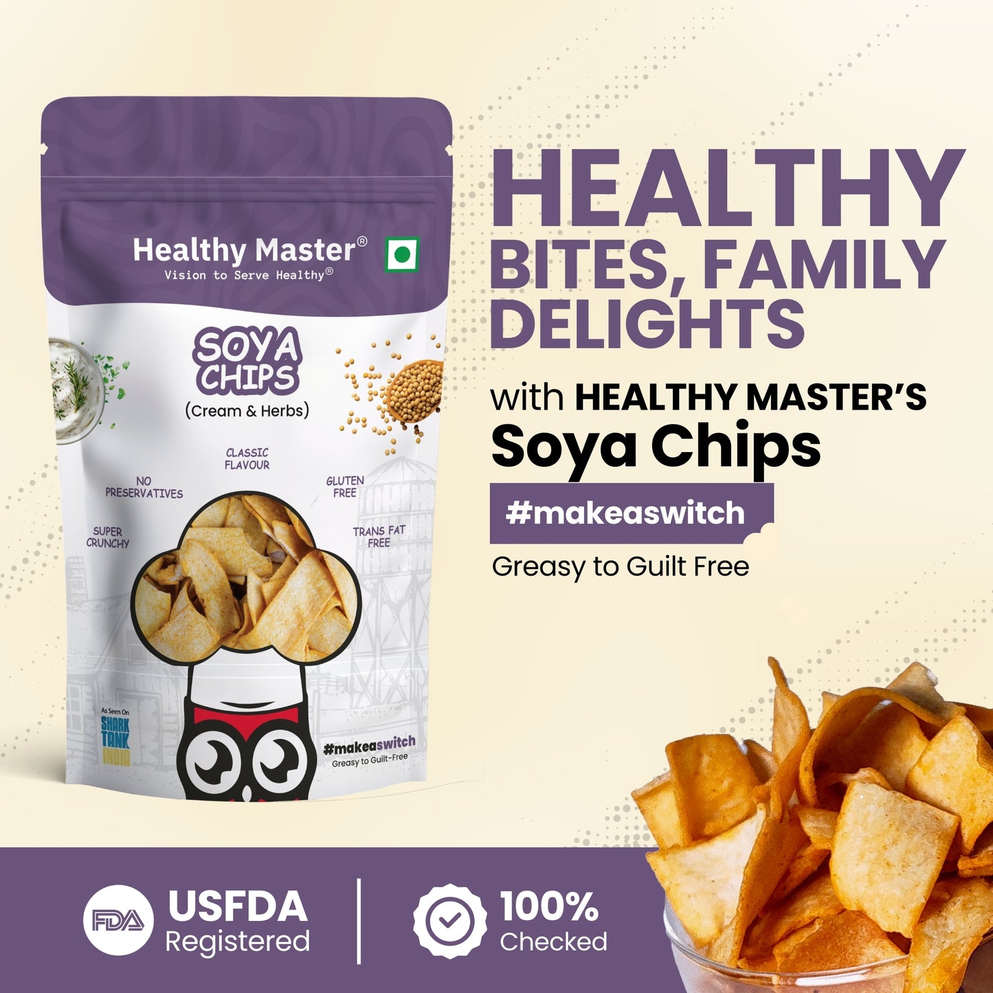 Soya Chips - Light and Crispy