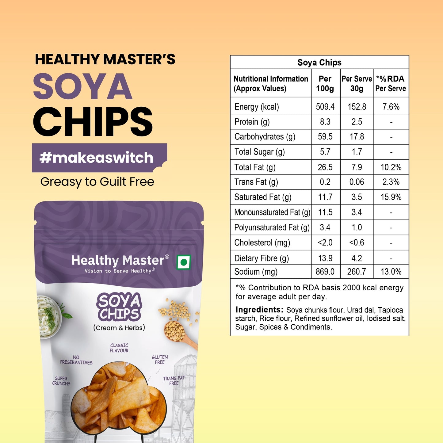 Soya Chips - Light and Crispy