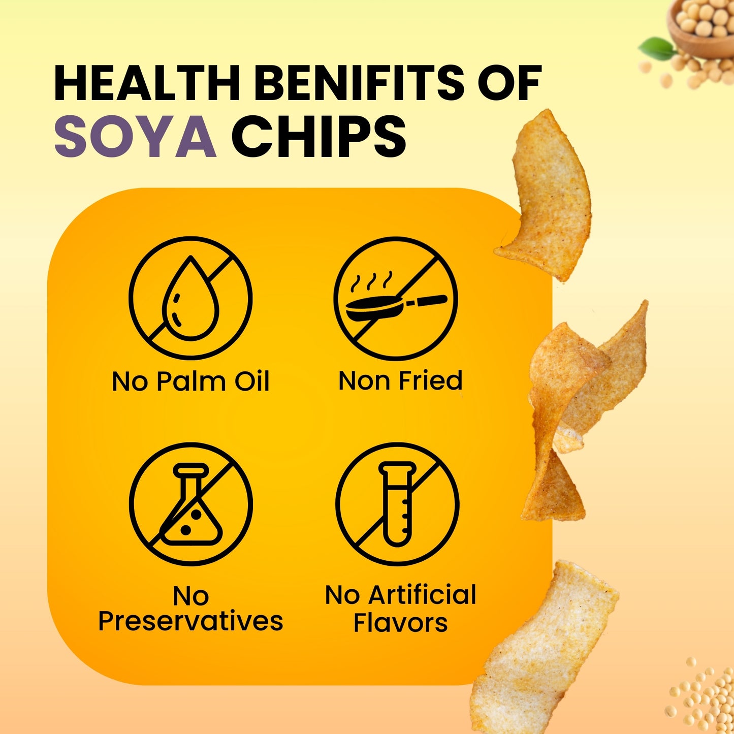 Soya Chips - Light and Crispy