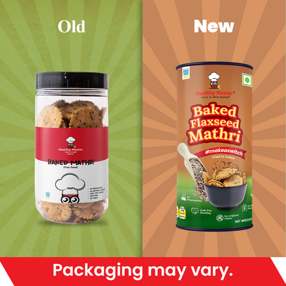 Wheat Mathri - Baked with Flax Seeds