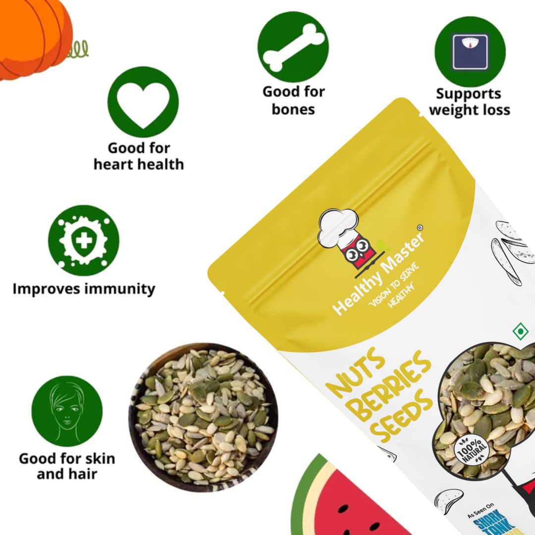 Seeds Mix 3in1 Pumpkin,Watermelon,Sunflower - Healthy Master