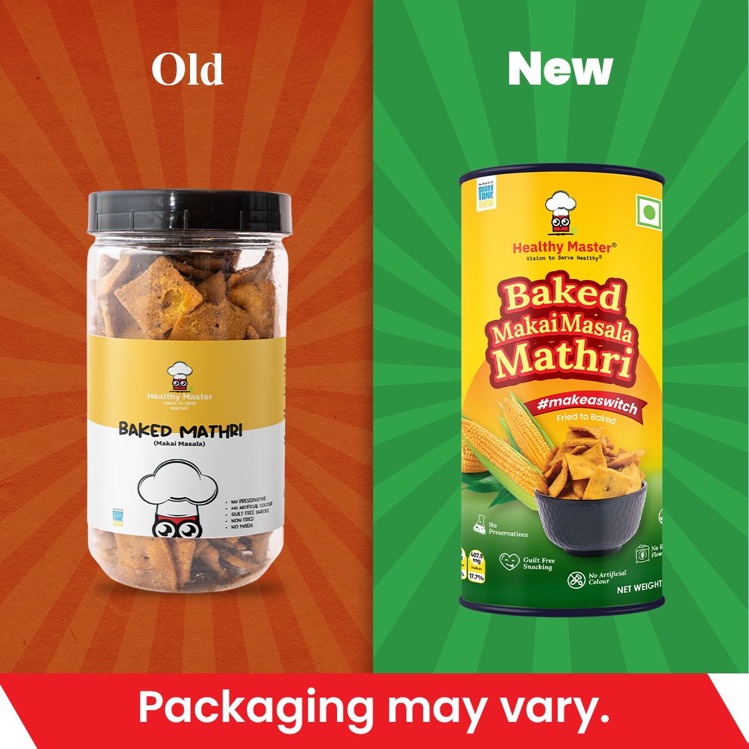 Baked Makai Mathri -  Masala Flavour (Spicy)