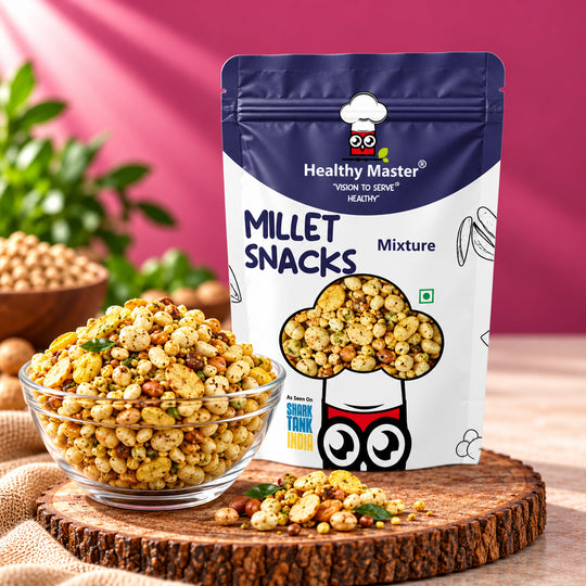 Millet Mix - Chana Dal, Wheat Flakes, Poha, Moong, Bajra