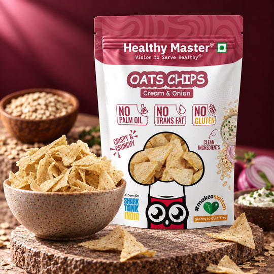 Oats Chips - Light and Crispy (Cream and Onion)
