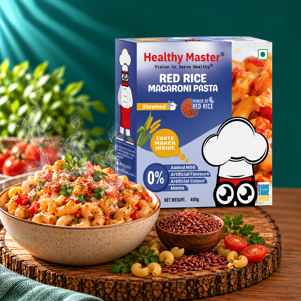 Red Rice Macaroni Pasta