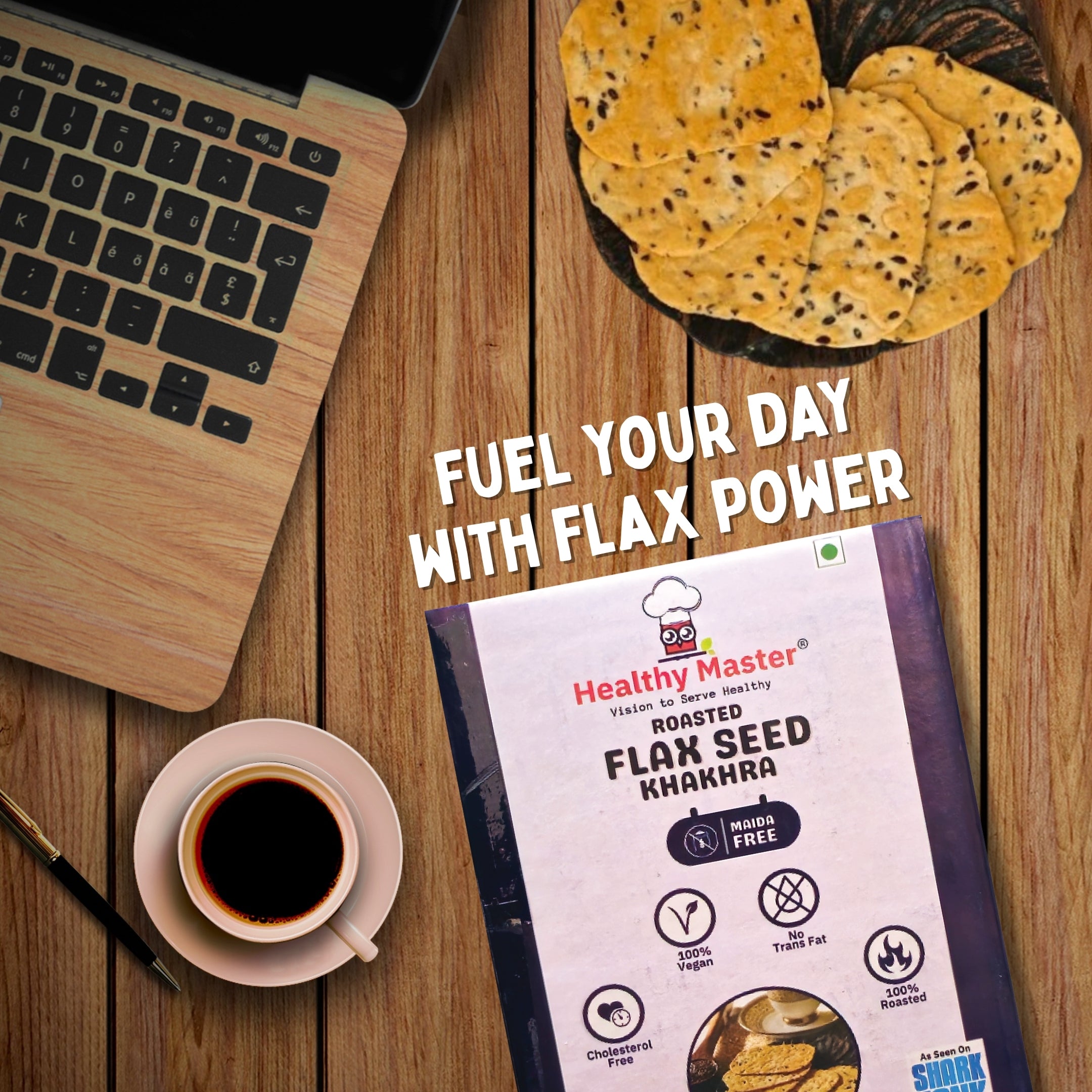 Roasted Flaxseed Pocket Khakhra