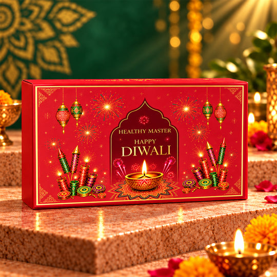 Diwali Surprise Gift Box | Festive Gift Hamper with Dry Fruits & Laddu Candle