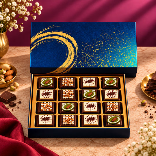 Shining Starlight Box | 16 Premium Chocolates Diwali Gift Box