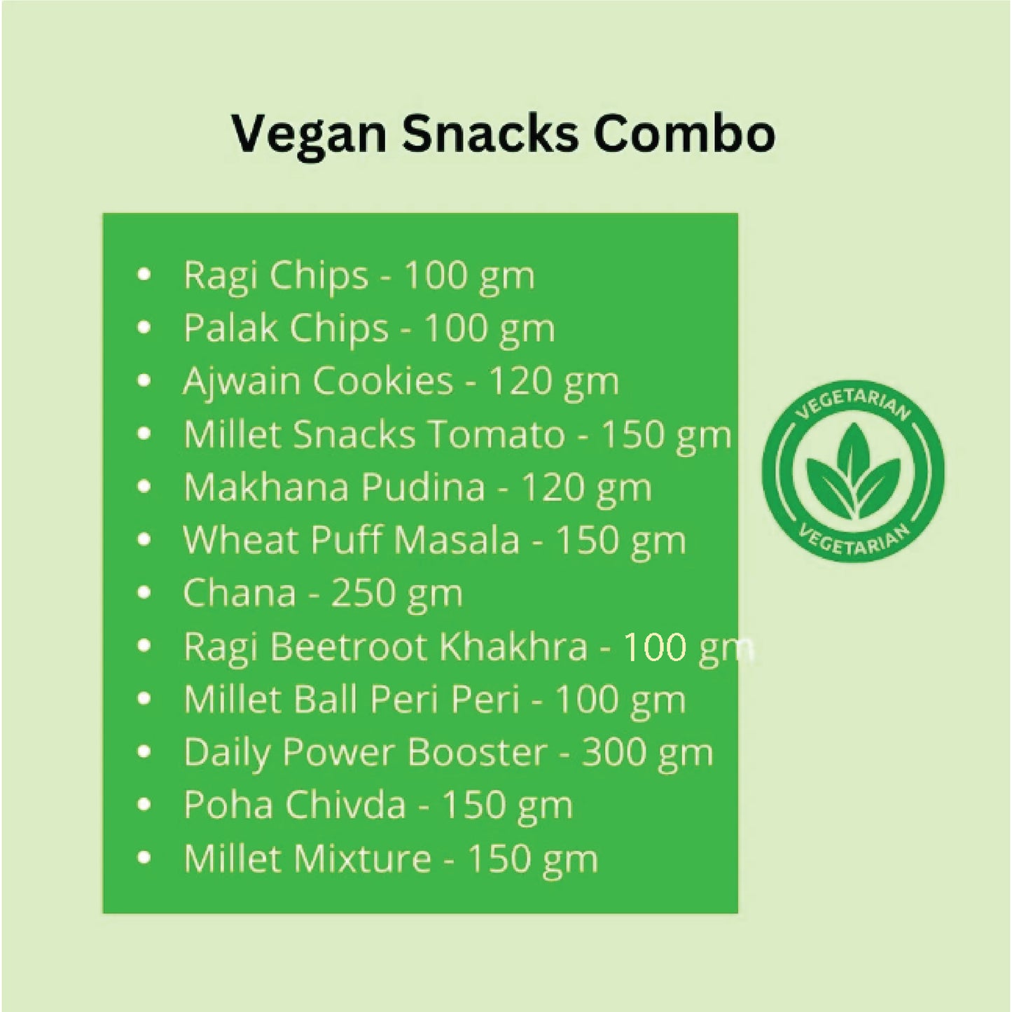 Vegan Snacks Combo