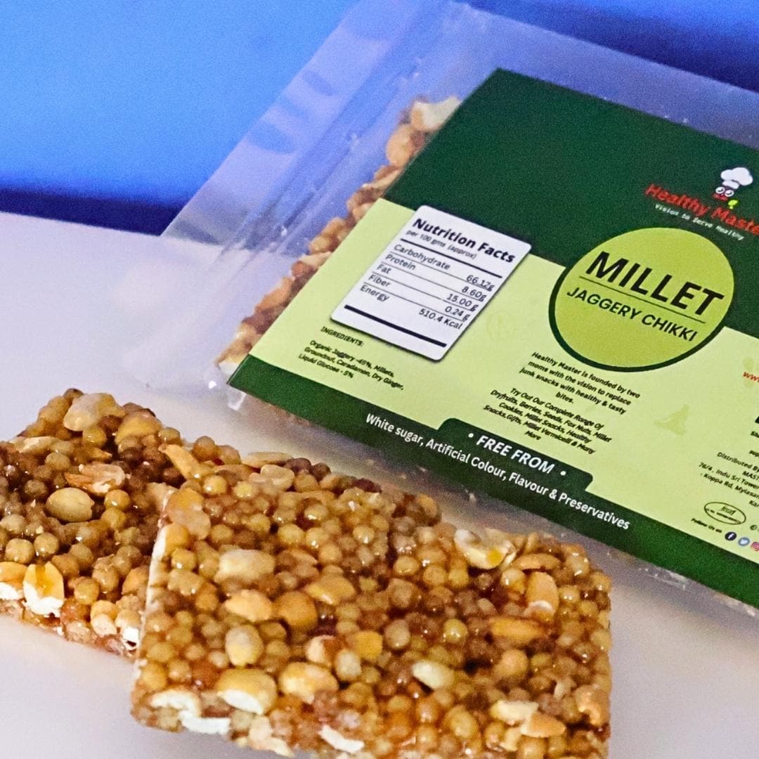 MILLET JAGGERY CHIKKI Healthy Master millet-jaggery-chikki-healthy-master