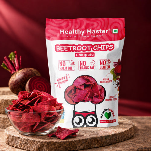 Beetroot Chips - Light and Crispy (Chatpata Spice)
