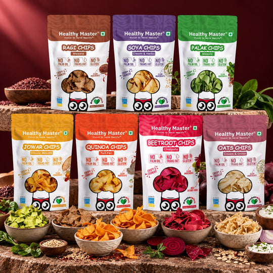 Healthy Master Light and Crispy Chips Combo (210gm) 30g Each (Pack of 7)