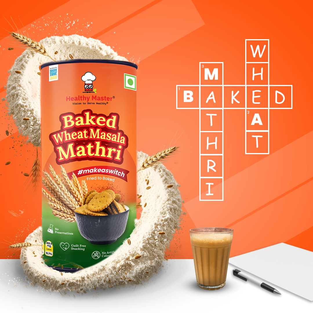 Wheat Mathri - Baked & Masala Flavour (Spicy)