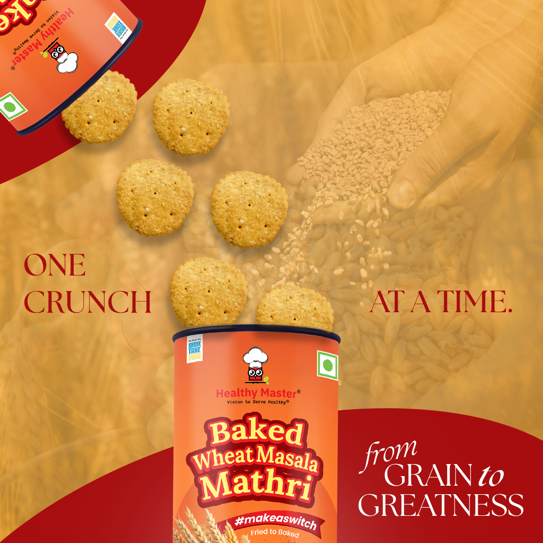 Wheat Mathri - Baked & Masala Flavour (Spicy)