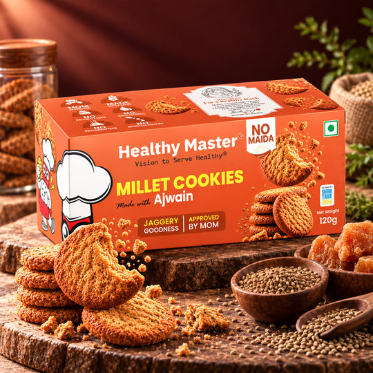 Multi Millet Ajwain Cookies And Biscuits