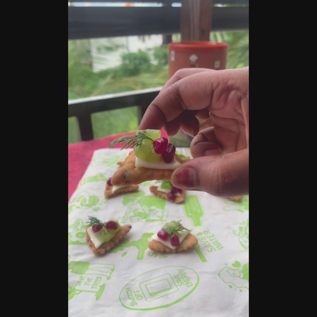 Wheat Mathri - Baked with Flax Seeds