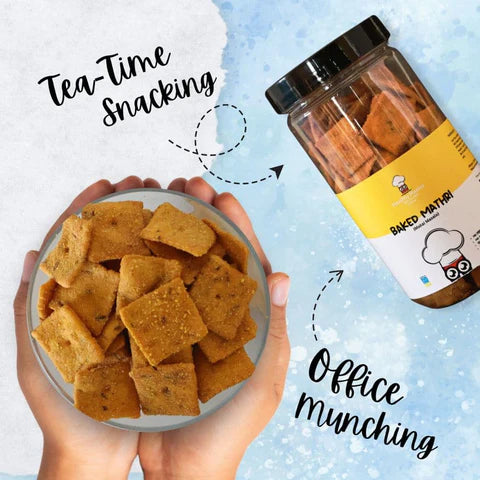 Wheat Mathri - Baked & Masala Flavour (Spicy)