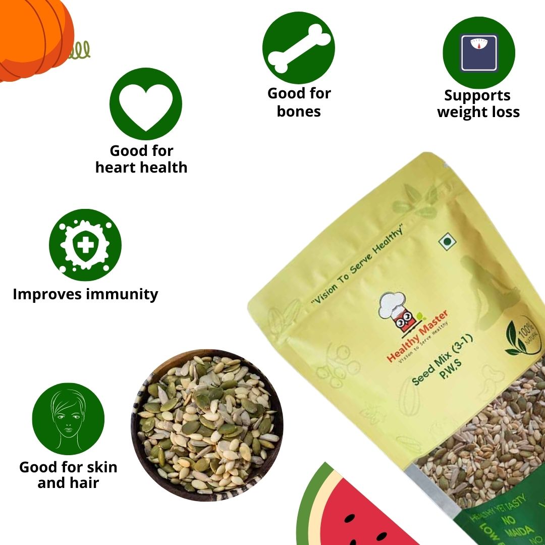 Buy Healthy Seeds Combo Mix At The Best Price In India | Order Organic Seeds Combo Online By Healthy Master