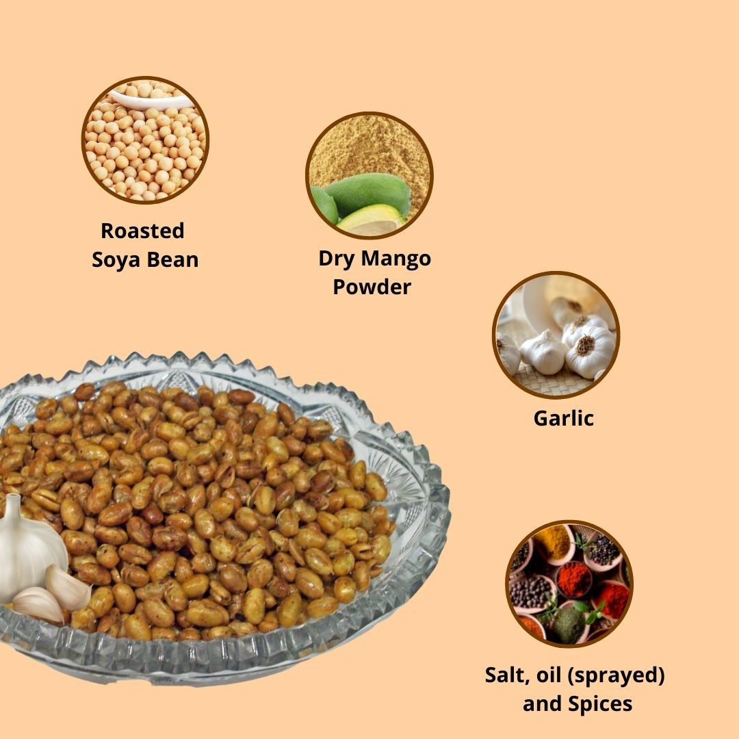 Order Soya Nuts Garlic, Garlic Soya Nuts, Garlic Masala Soya Nuts, Soya Nuts online at the lowest price