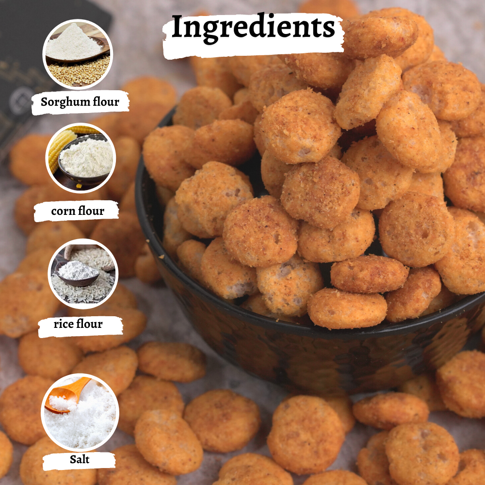 Buy Cheesy Origano Flavoured Millet Balls | Shop Healthy Millet Snacks For Evening Tea Time