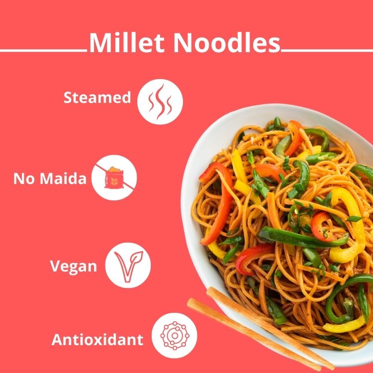 preparing millet noodles