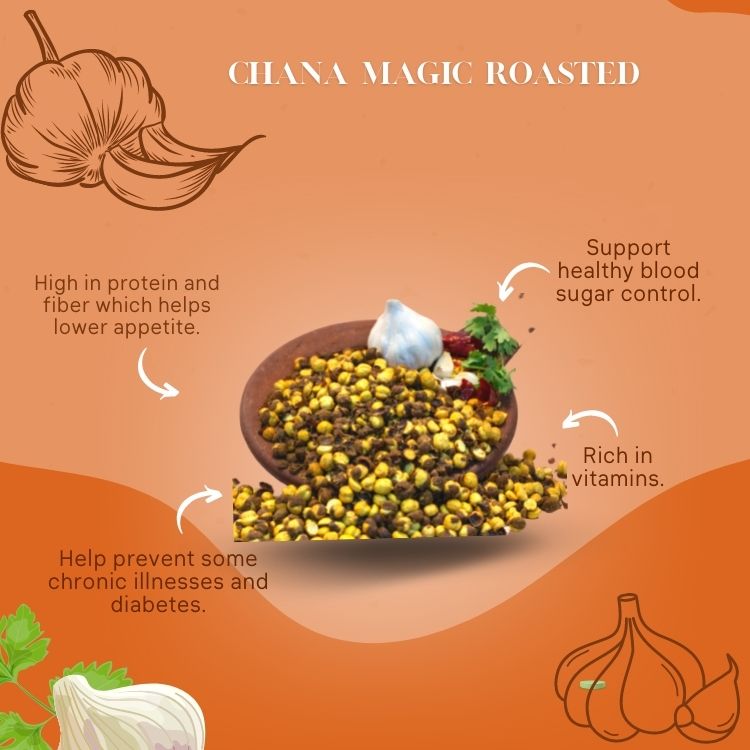 Buy Indian Roasted Chana Magic, Non-Fried Roasted Chana Online, Shopping Roasted chana 