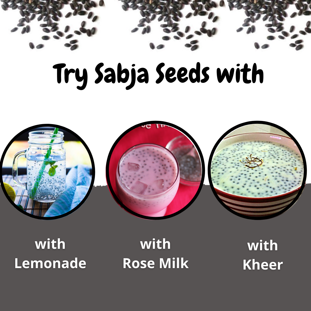 Buy Organic Natural Sabja Seeds, Basil Seeds From Healthy Master
