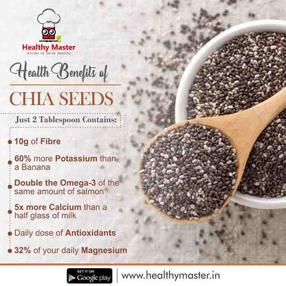 Buy Organic Healthy Chia Seeds For Weight Loss Online - Healthy Master